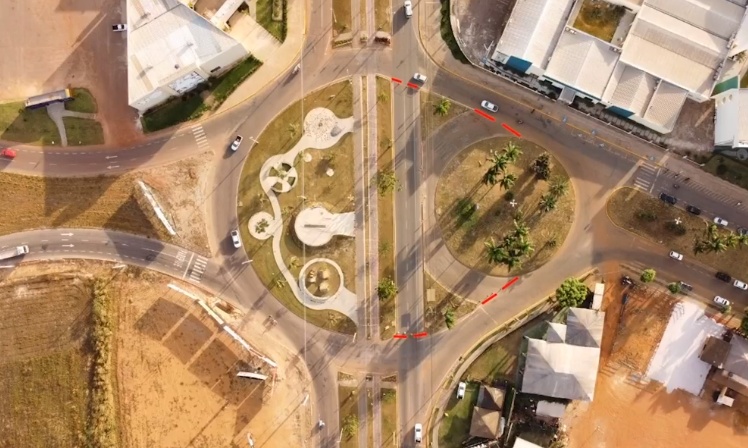 Após simulação, rotatória será construída na Avenida Bruno Martini em Sinop