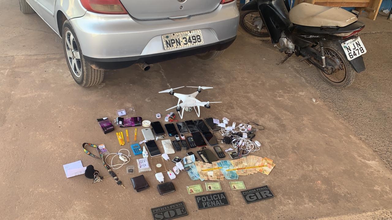 Quatro são flagrados com drones na PCE, trocam tiros e são presos