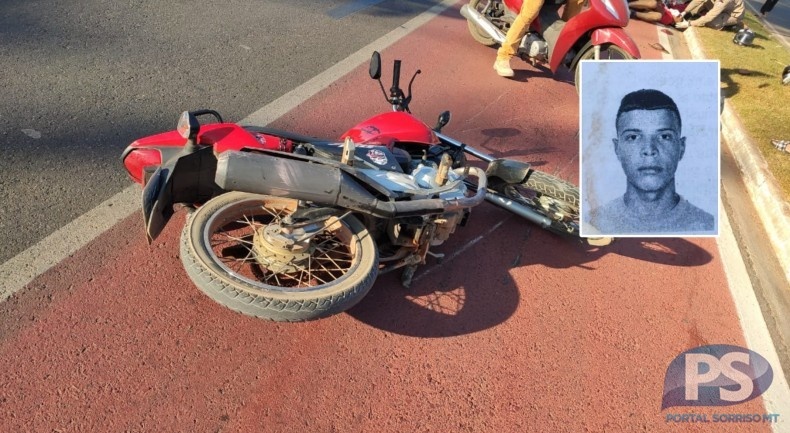 Sorriso: jovem de 19 anos morre após moto bater em meio-fio