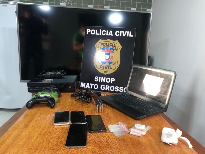 Suspeito com passagens por roubo é preso com arma e munições em Sinop