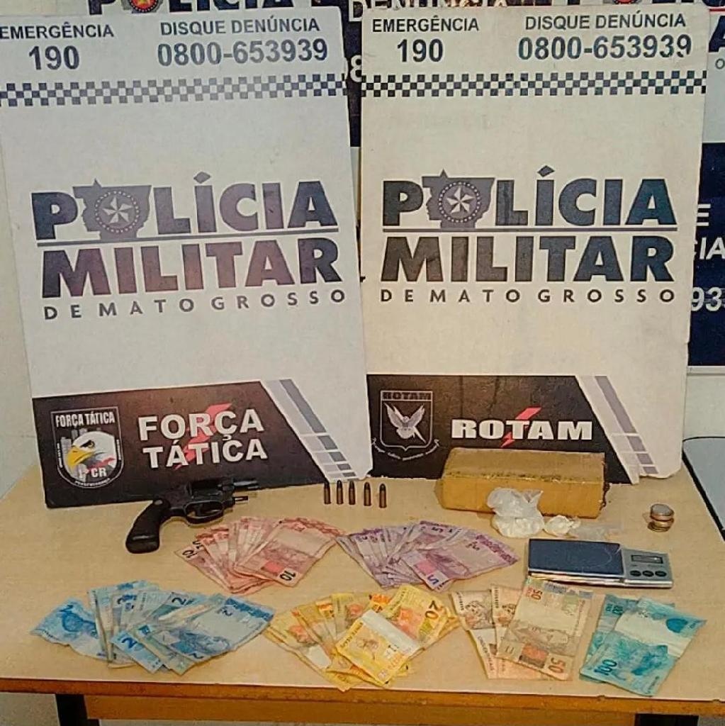 Suspeito de tráfico é preso após trocar tiros com a polícia
