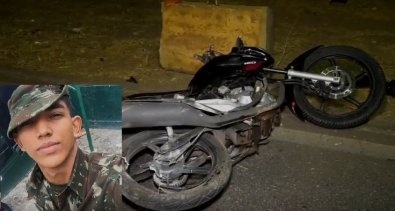 Militar morre após perder controle de moto e bater em 'gelo baiano'