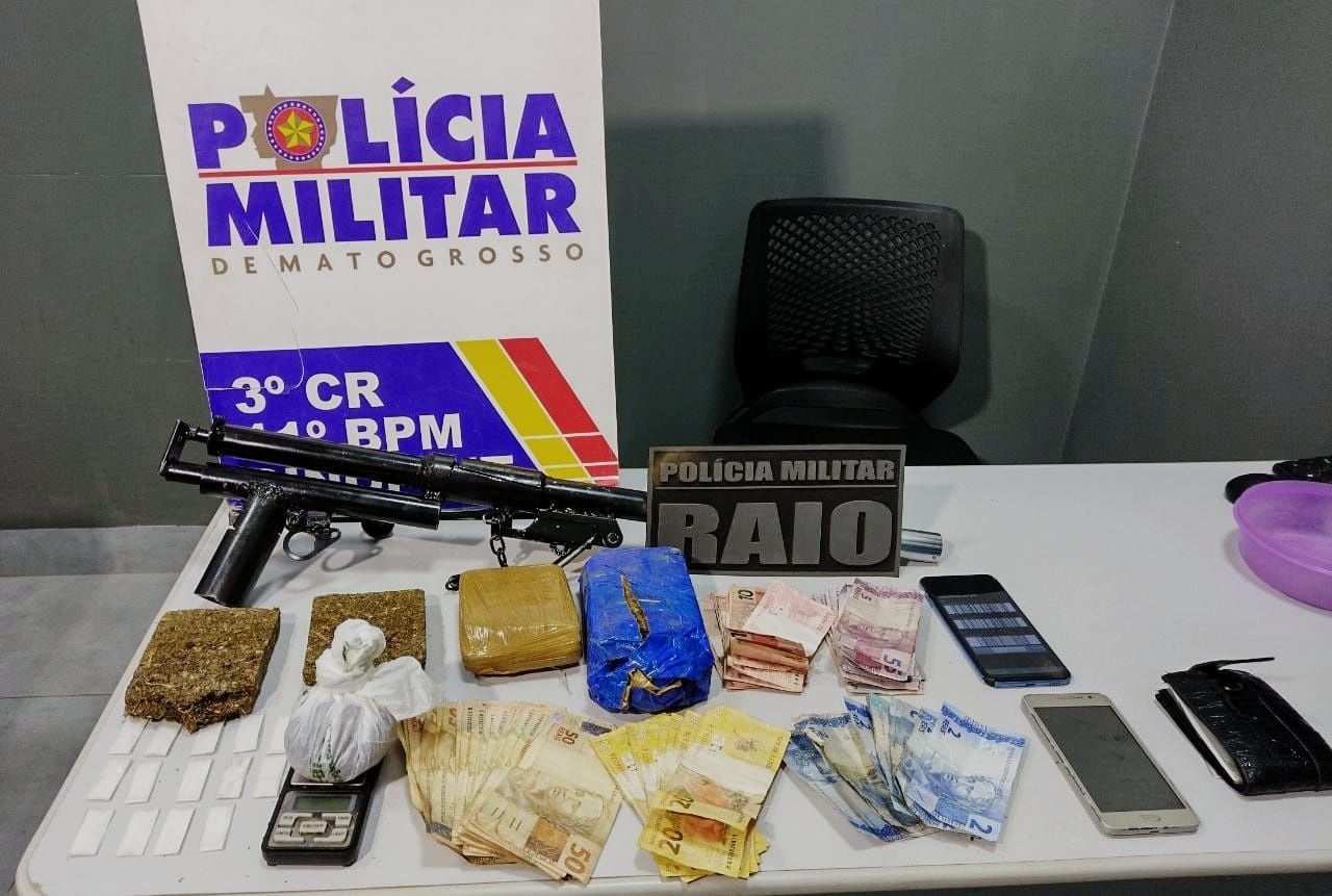 Sinop: Casal é preso com drogas e arma artesanal