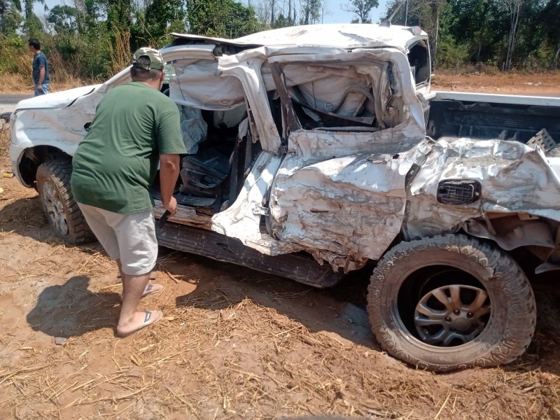 Dois morrem em grave acidente na BR-163 em Sinop