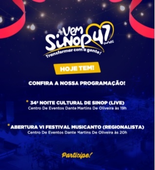 Noite Cultural e Musicanto começam nesse sábado (11) no Centro de Eventos