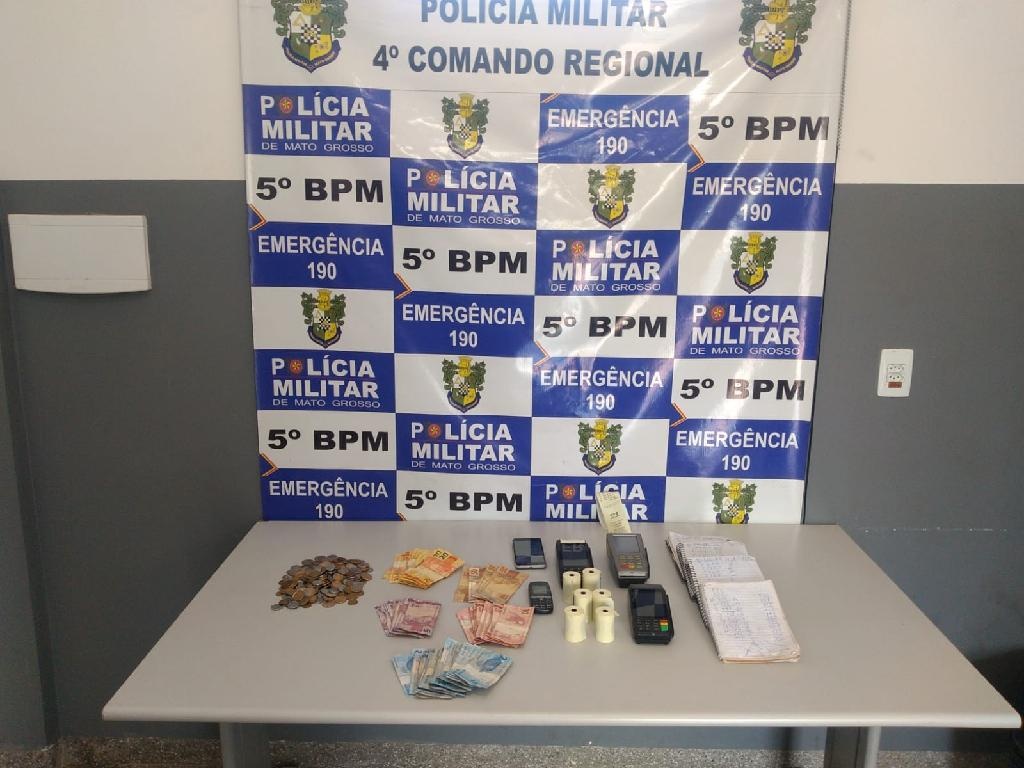 Policiais prendem mulher e fecham casa de apostas do jogo bicho