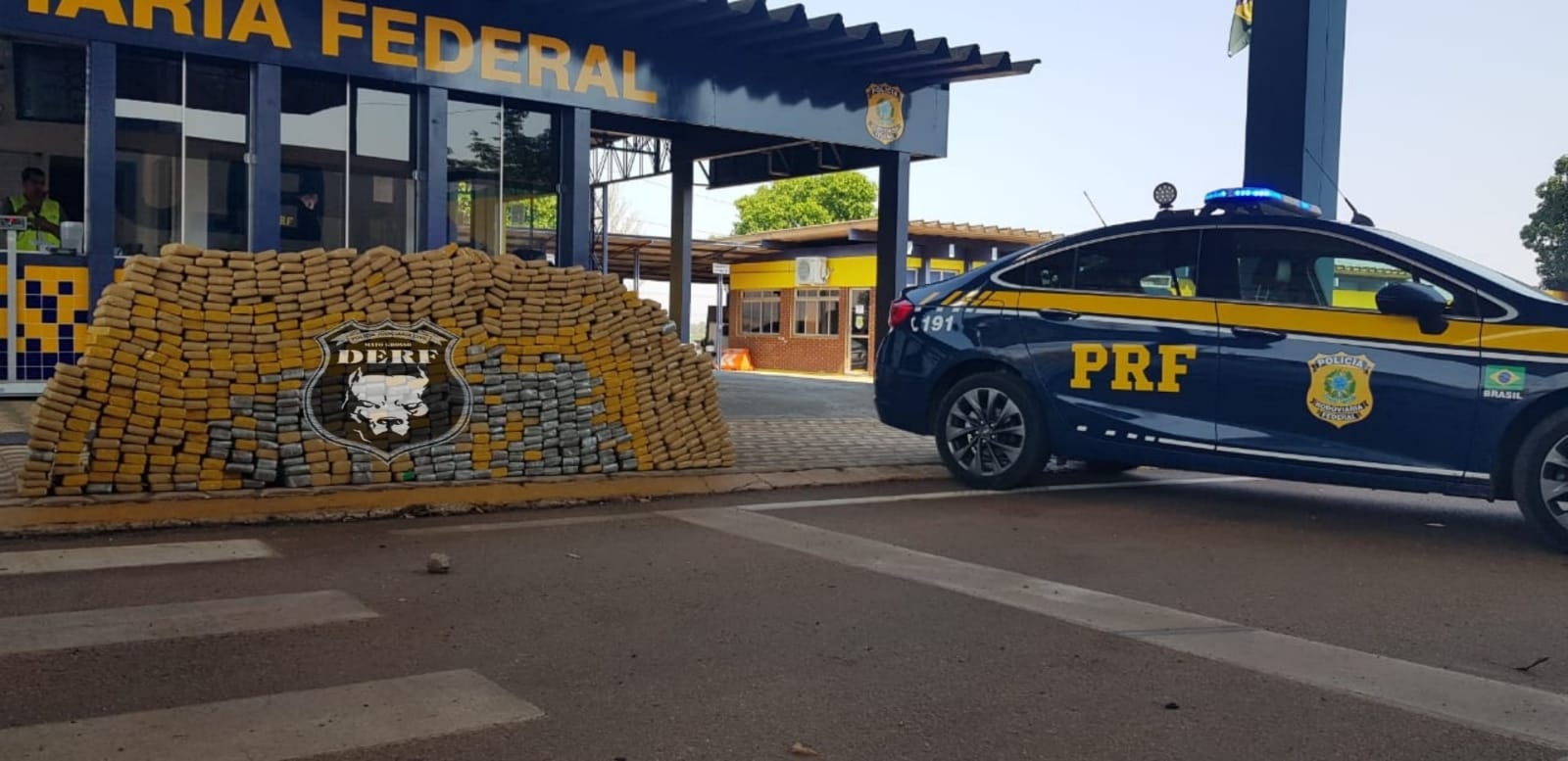 Ação integrada apreende 640 quilos de maconha em Rodovia no sul do estado