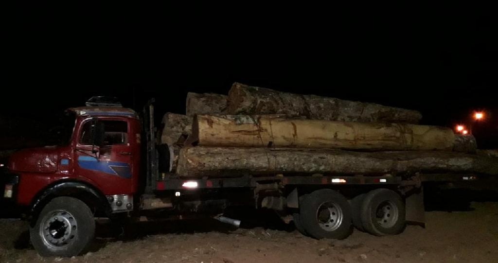 Batalhão Ambiental prende motoristas e apreende madeira ilegal