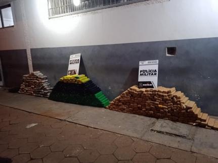 Rotam prende suspeitos com meia tonelada de maconha; prejuízo é de mais R$ 1,5 milhão
