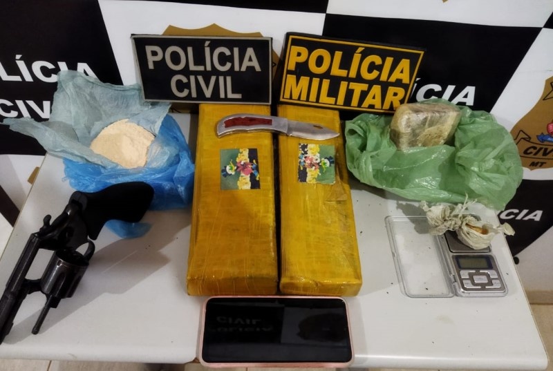 Homem é flagrado com arma ilegal e drogas em ação integrada em Vera