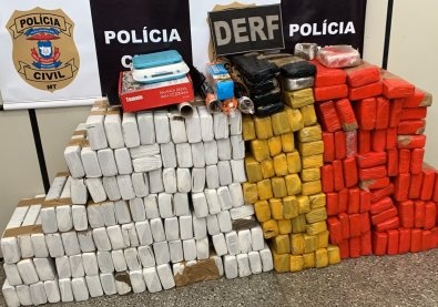 PC investiga roubo de celulares e apreende 212 tabletes de maconha