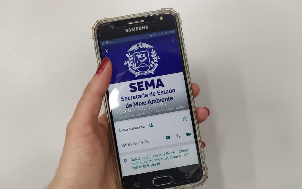 Sema-MT disponibiliza canal de WhatsApp para denúncia de crimes ambientais