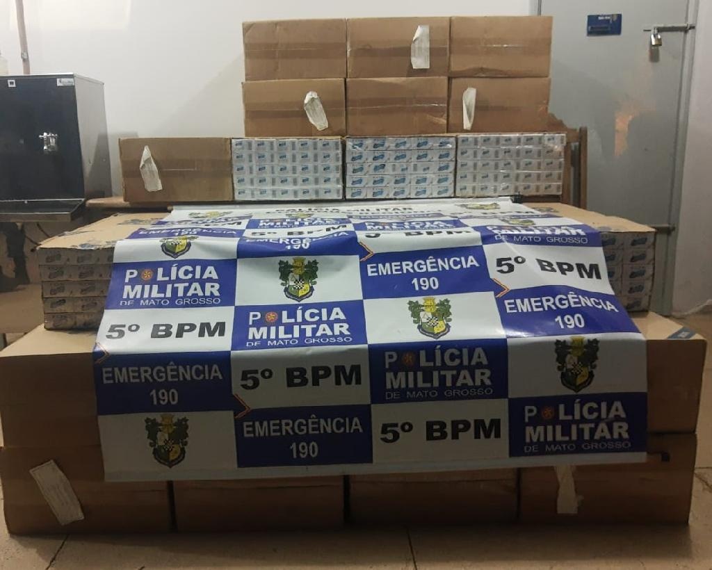 Homens são presos com mais de mil maços de cigarro contrabandeados do Paraguai