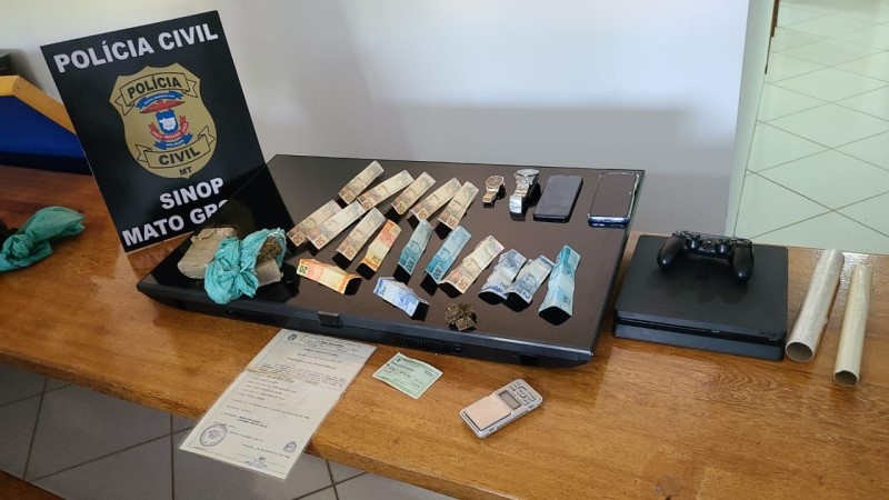 Polícia Civil cumpre buscas e prende três pessoas em operação de combate a crimes patrimoniais em Sinop