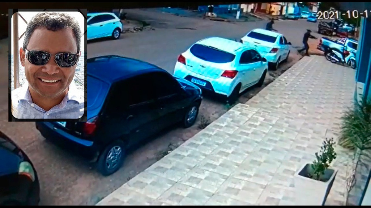 Câmera mostra momento em que advogado é morto por criminosos em MT