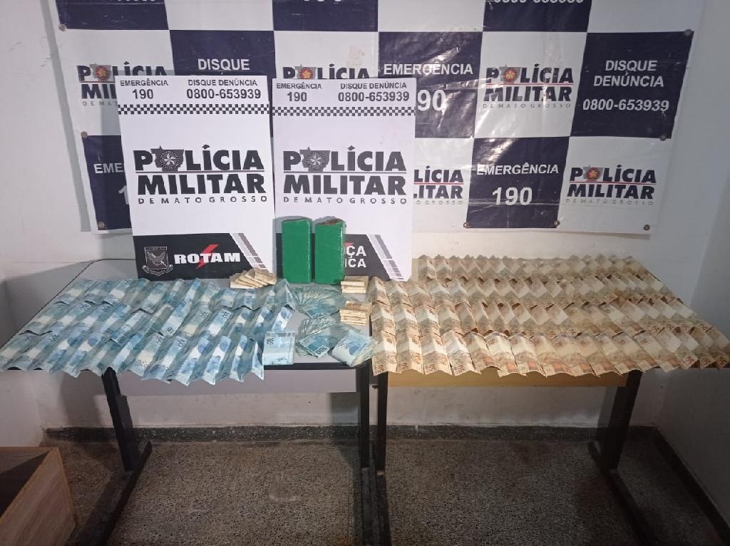 Entregador de drogas é preso com maconha e R$ 35 mil em Cuiabá