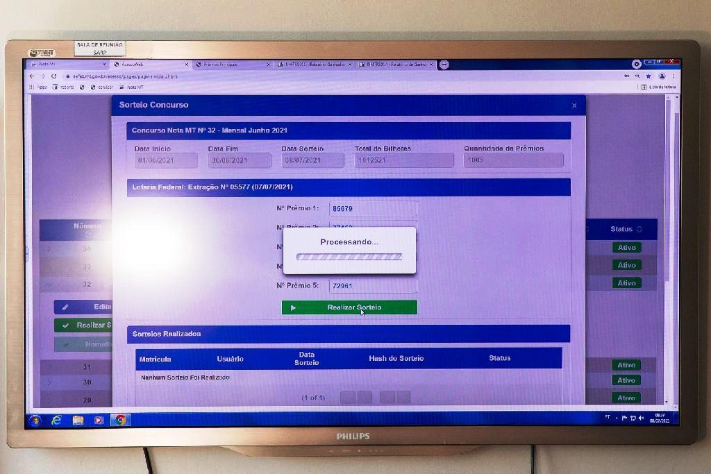 Programa Nota MT realiza o 13º sorteio deste ano na quinta-feira (14)
