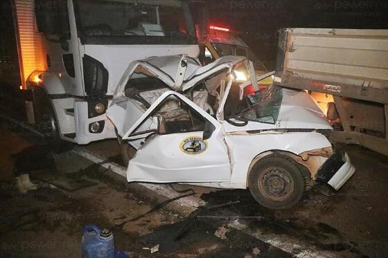 Engavetamento envolvendo quatro veículos deixa 5 pessoas feridas na BR-163