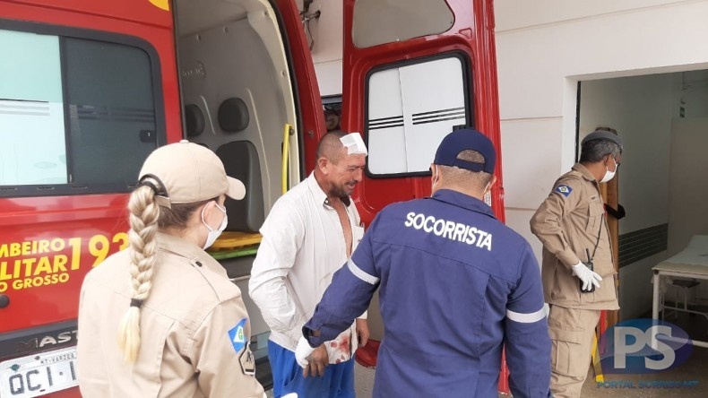Portão cai e atinge cabeça de homem de 51 anos em Sorriso