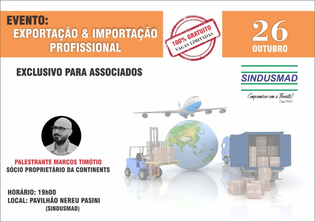 Sindusmad traz palestra sobre “Importação e Exportação Profissional”