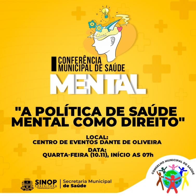 Abertas inscrições para conferência sobre saúde mental em Sinop
