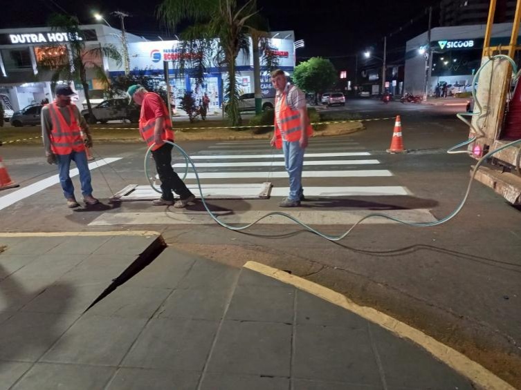Sinalização da Júlio Campos será revitalizada a partir de segunda; trechos serão interditados à noite