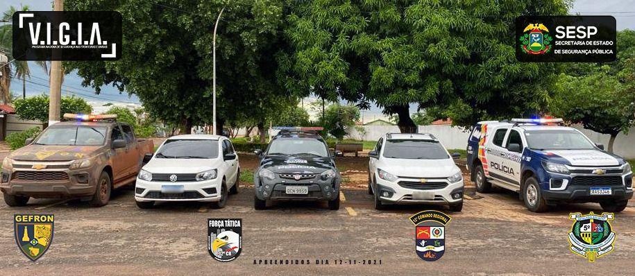 Gefron e Polícia Militar desarticulam quadrilha especializada em roubo de comércio