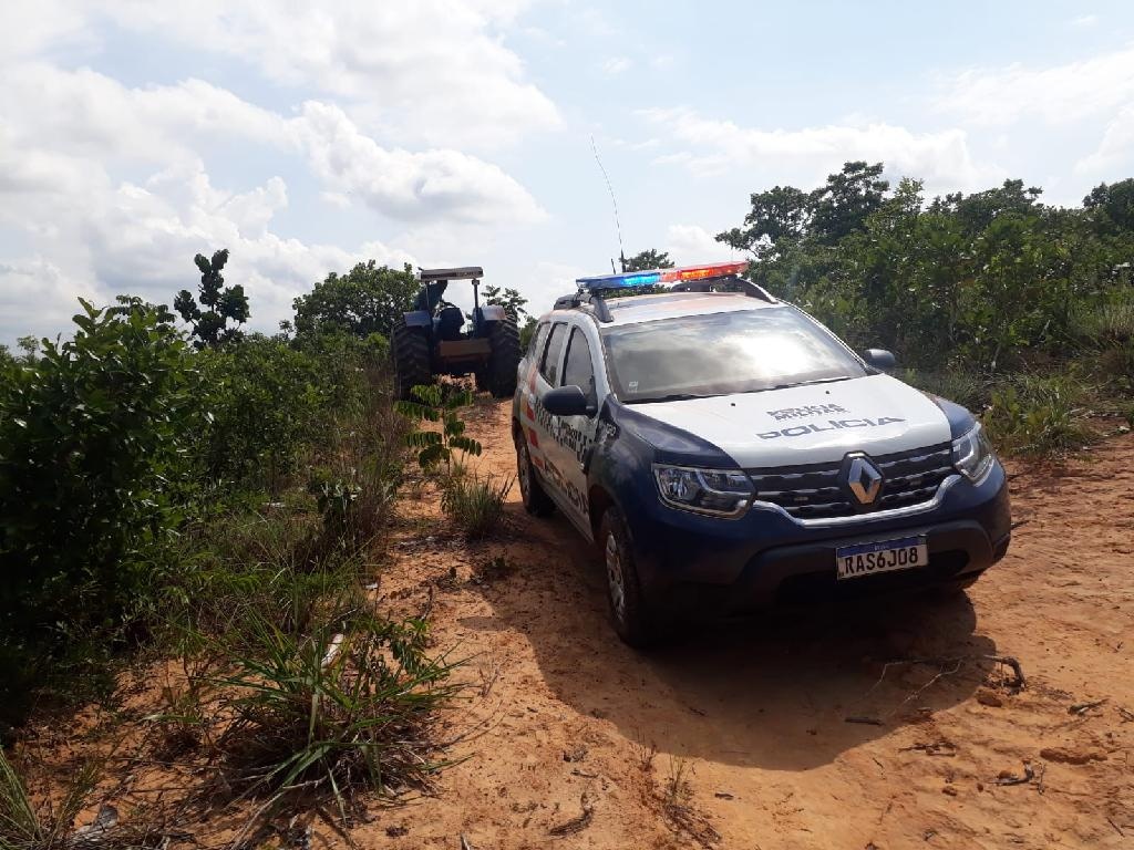 PM recupera trator e moto após furto e roubo
