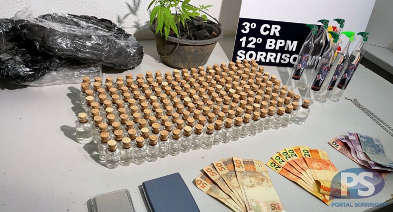 PM recupera carro roubado e apreende 200 frascos de novo tipo de lança-perfume