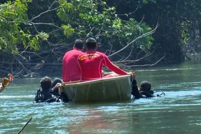 Criança entra em rio sem ninguém perceber e quase morre afogada