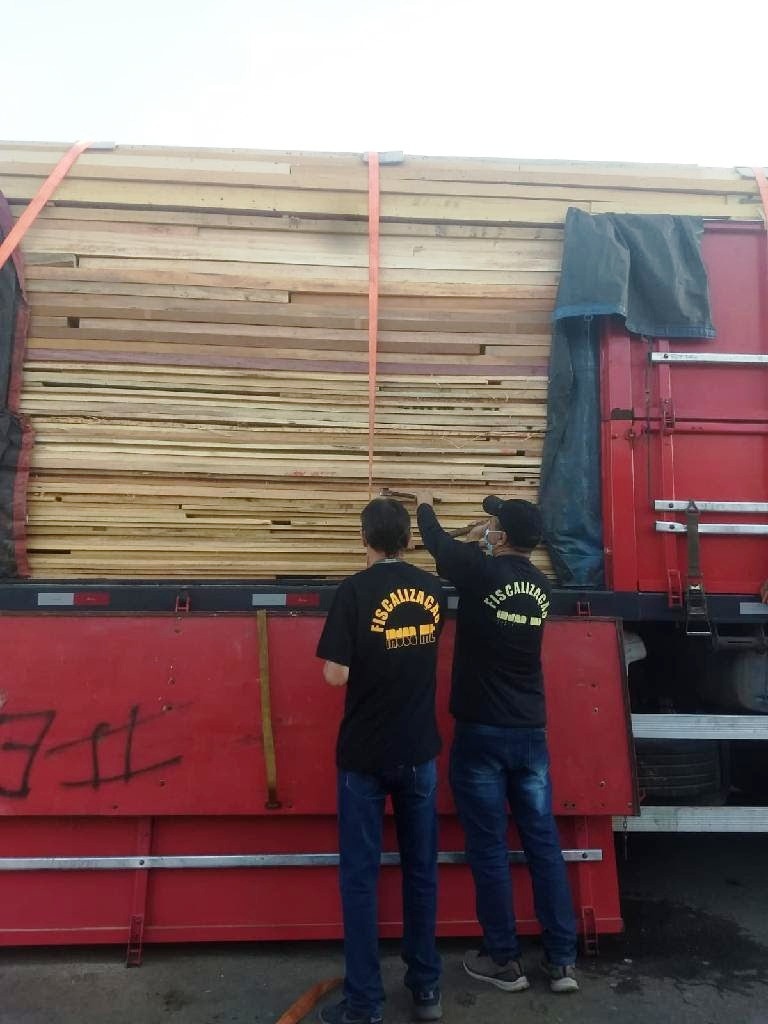 Indea apreende 39 caminhões de madeira irregular no mês de novembro
