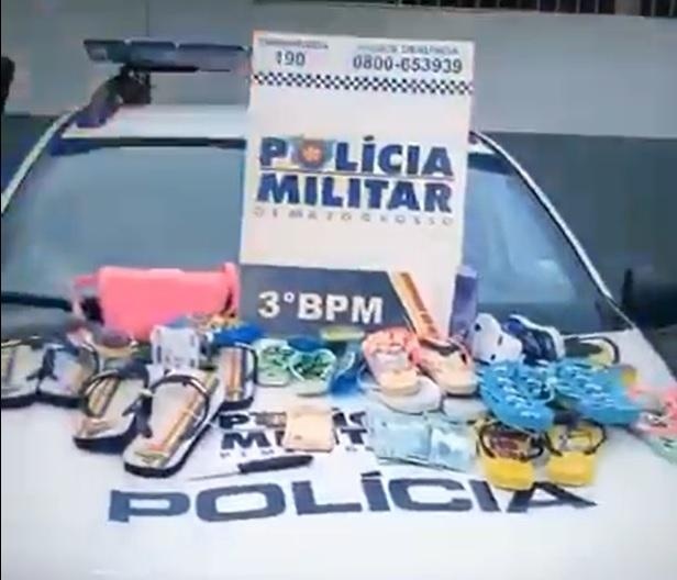 Casal é preso em flagrante com produtos furtados em supermercados
