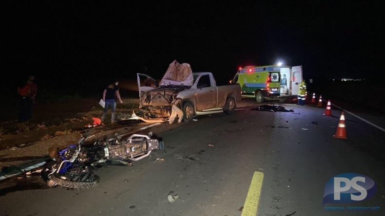 Sorriso: mototaxista morre em grave acidente quatro veículos