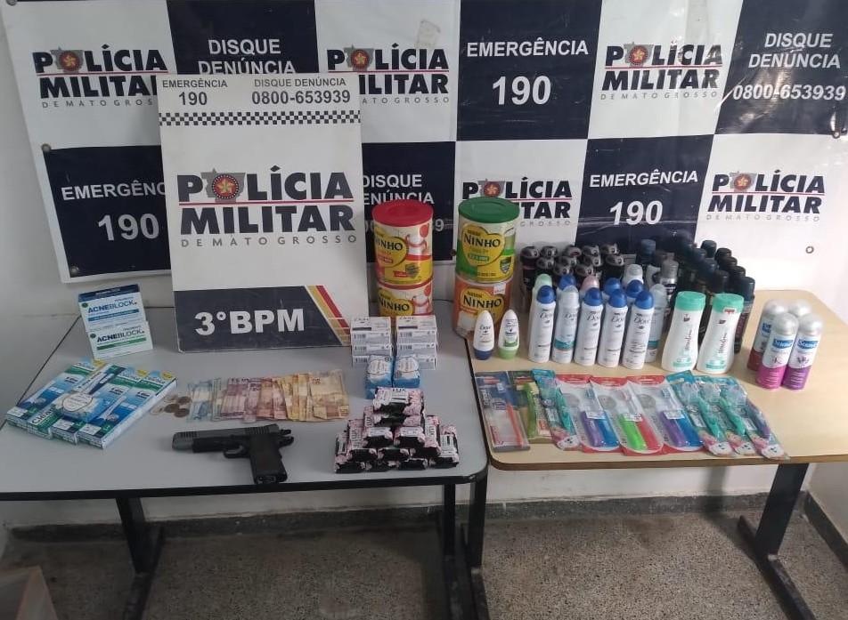 Polícia Militar frustra roubo à farmácia e prende dupla em flagrante