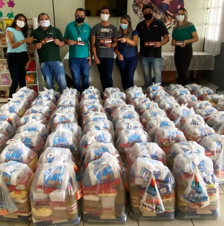Com ajuda de empresas, Assistência Social de Sinop arrecada mais de 15 mil kg de alimentos