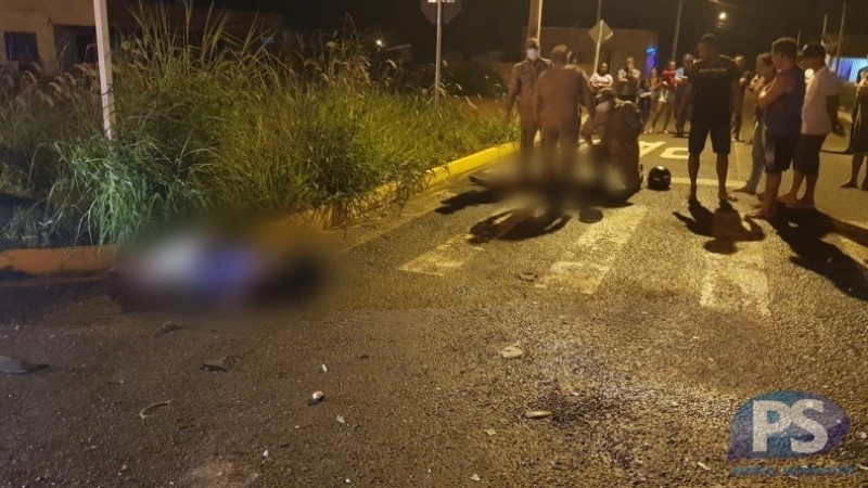 Homem e mulher morrem em acidente entre moto e ônibus em Sorriso