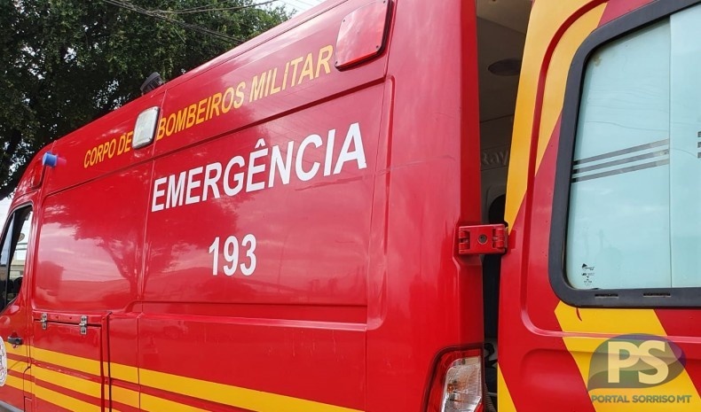 Colisão entre moto e carro deixa jovem ferido em Sinop
