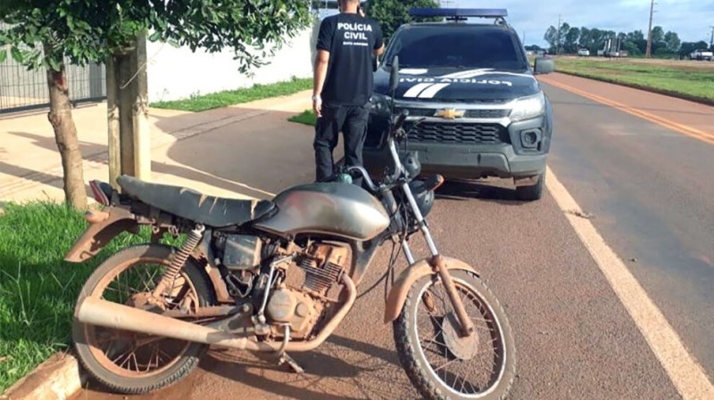 PJC recupera em Sinop moto furtada em Sorriso