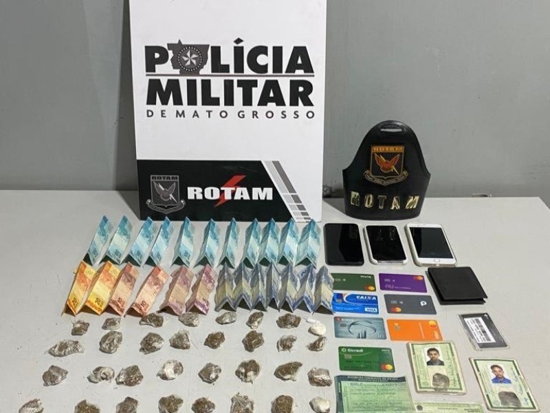 Rotam prende três homens por estelionato e tráfico de drogas