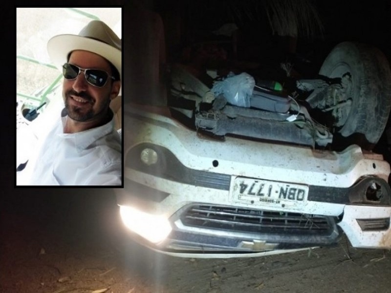 Produtor rural de Sorriso capota caminhonete em Colíder e está em estado grave