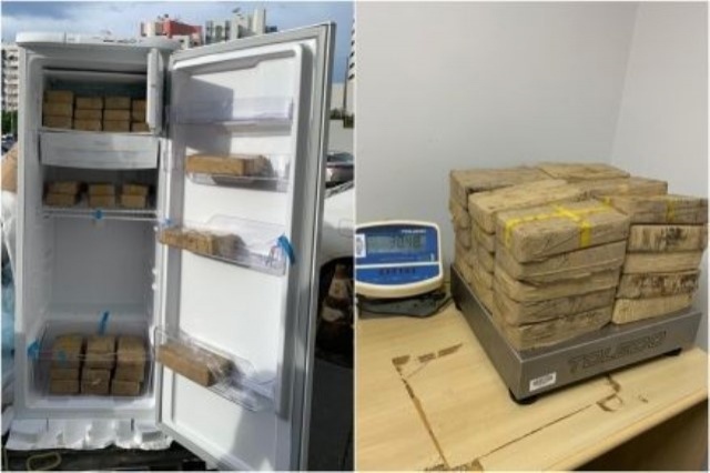 PF prende trio com geladeira ''recheada'' de pasta base