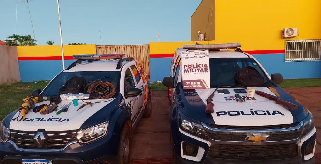 Polícia Militar desarticula quadrilha e frustra furto à agência bancária em Acorizal
