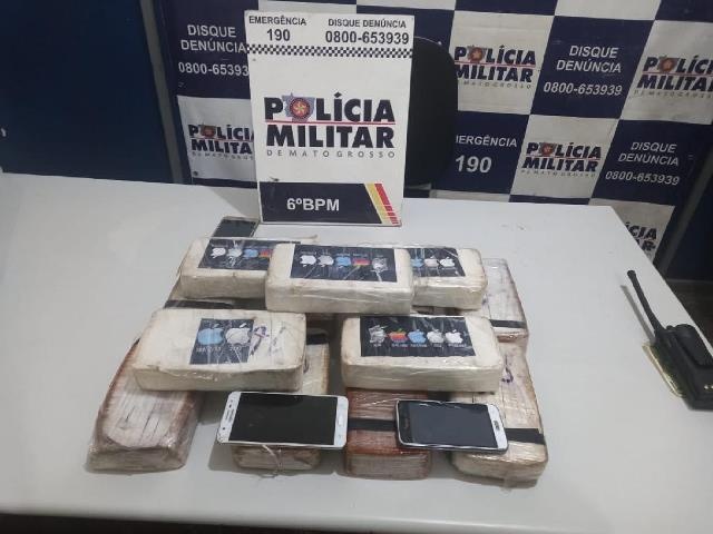 Três são presos com 15 kg de pasta base de cocaína