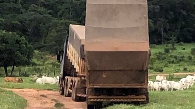 Caminhoneiro morre após caçamba encostar em fio de alta tensão