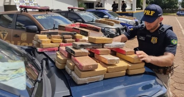 Droga carregada em Sorriso avaliada em R$ 23 milhões é encontrada junto com carga de arroz