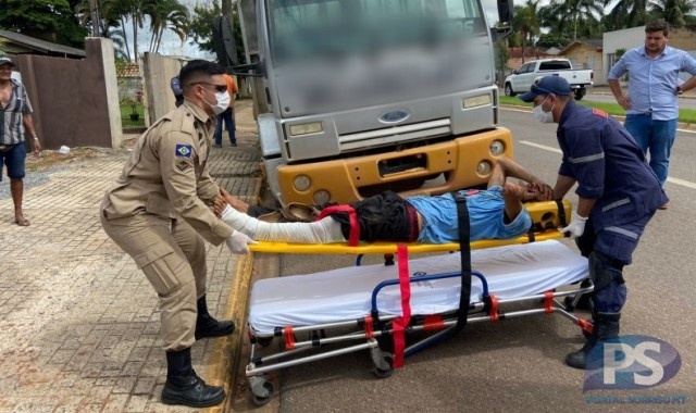 Sorriso: homem furta carteira, volta para devolver e é atropelado após sair correndo