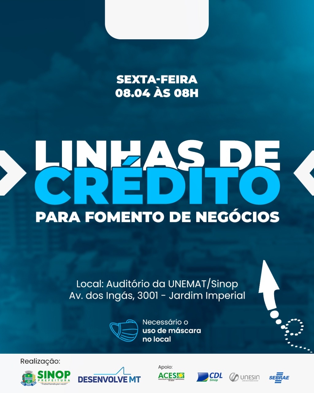 Prefeitura realizará workshop sobre linhas de crédito para fomentar negócios no município