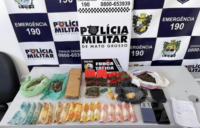 Homem é preso com tabletes de maconha em Peixoto de Azevedo