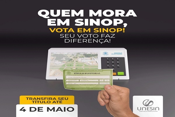 Sinop: Cartório Eleitoral realiza plantão neste sábado para transferência de títulos