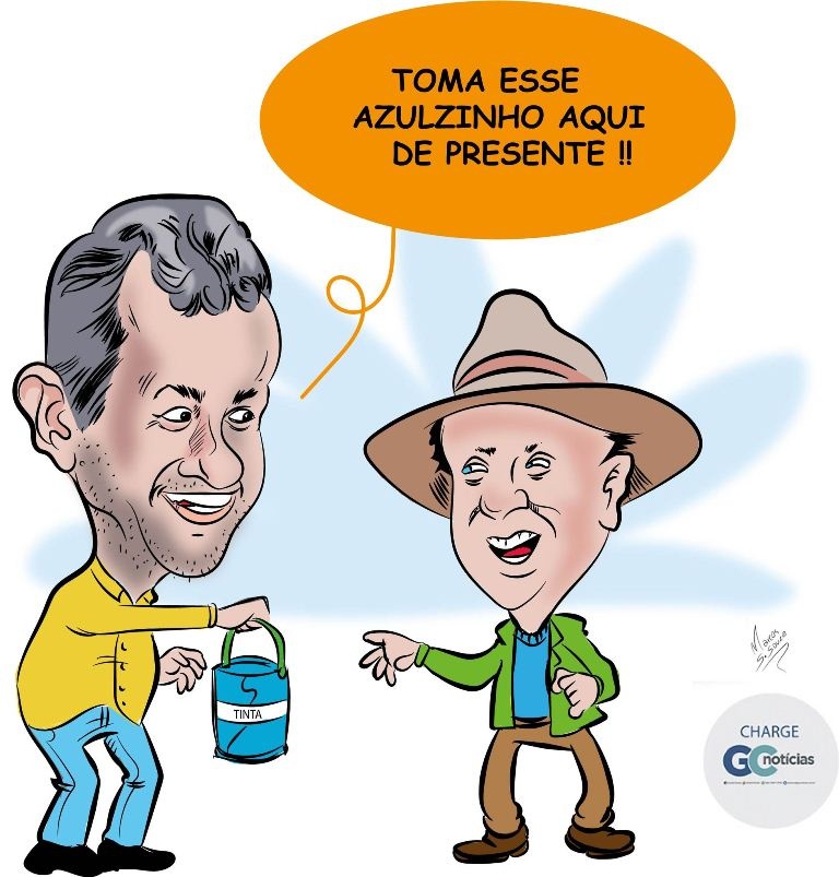 Colocando um azulzinho na brocha